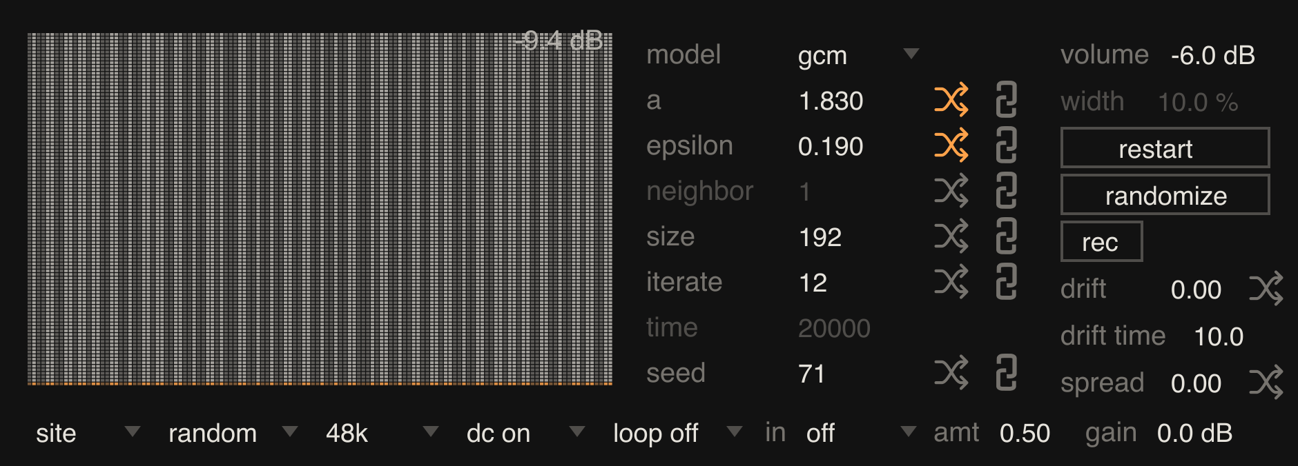 The Glassy interface